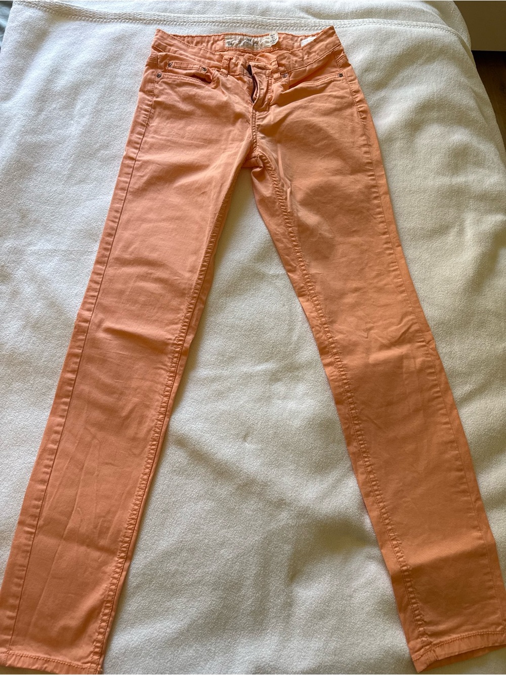 H&M Skinny Jeans in Peach-Orange